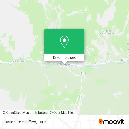 Italian Post Office map