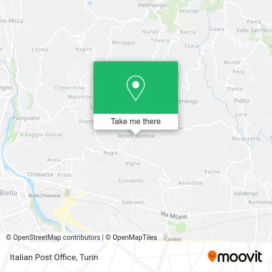 Italian Post Office map
