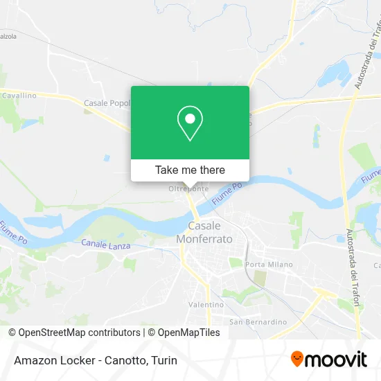 Amazon Locker - Canotto map