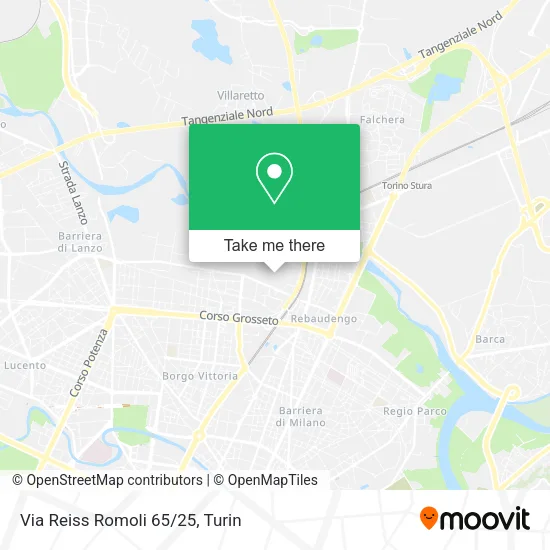 Via Reiss Romoli 65/25 map