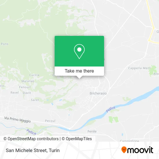 San Michele Street map