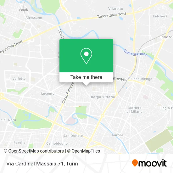 Via Cardinal Massaia 71 map