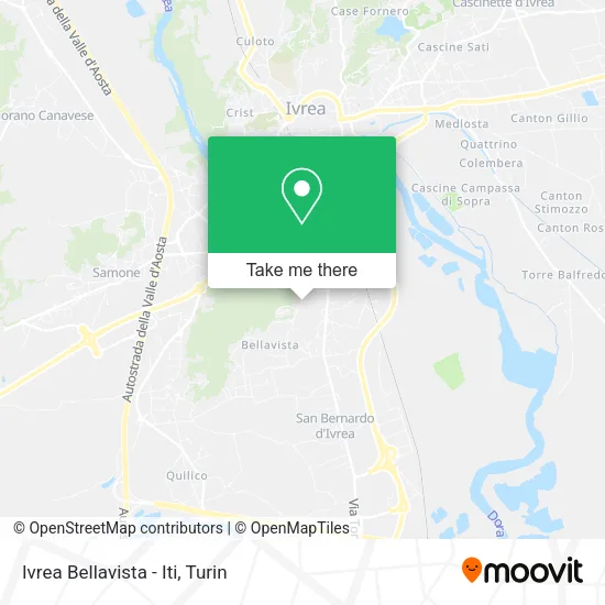 Ivrea Bellavista - Iti map