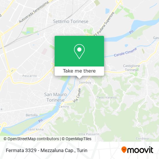 Fermata 3329 - Mezzaluna Cap. map