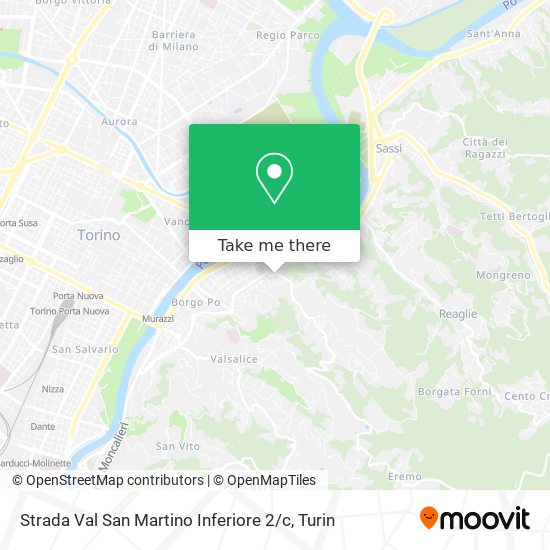 Strada Val San Martino Inferiore 2 / c map