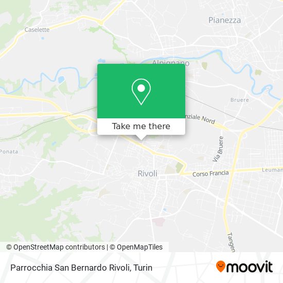 Parrocchia San Bernardo Rivoli map