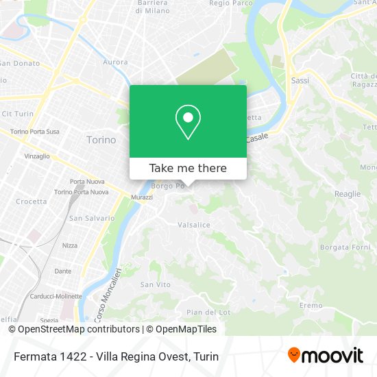 Fermata 1422 - Villa Regina Ovest map