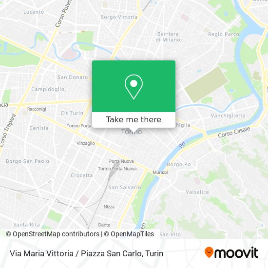 Via Maria Vittoria / Piazza San Carlo map