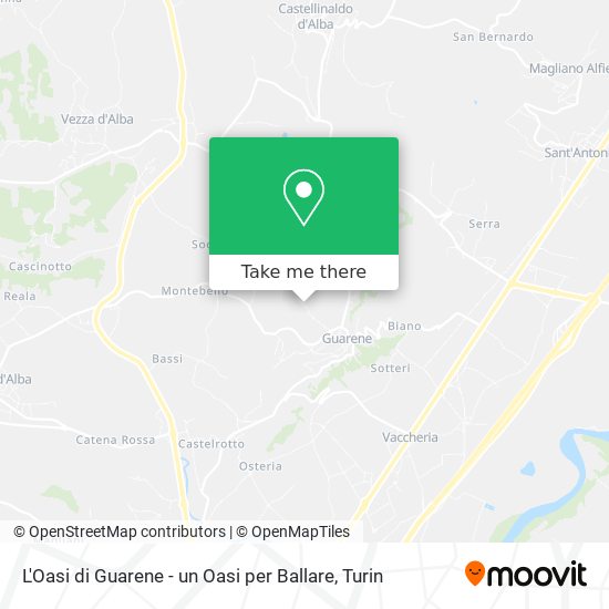 L'Oasi di Guarene - un Oasi per Ballare map