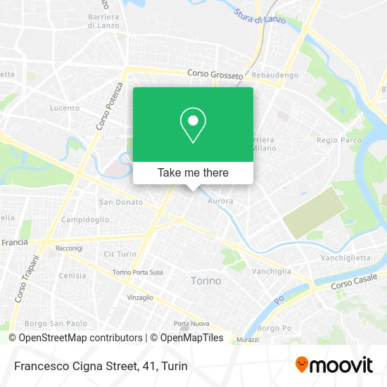 Francesco Cigna Street, 41 map