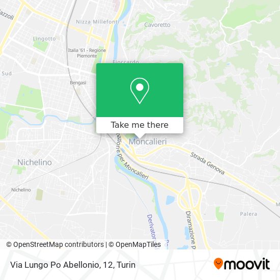 Via Lungo Po Abellonio, 12 map