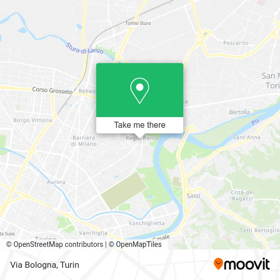 Via Bologna map