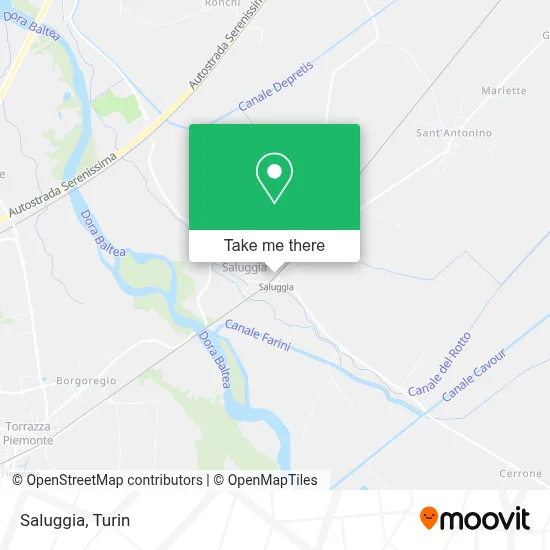 Saluggia map