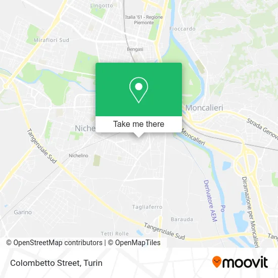 Colombetto Street map