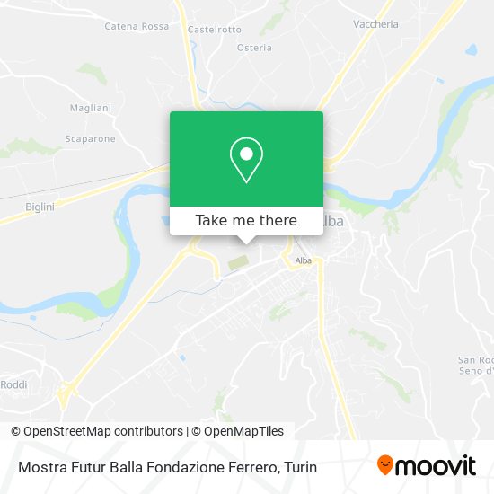 Mostra Futur Balla Fondazione Ferrero map