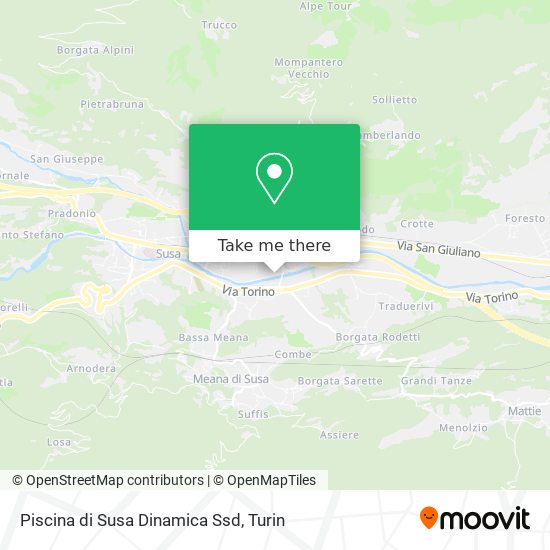 Piscina di Susa Dinamica Ssd map