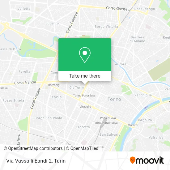 Vassalli Eandi Street 2 map