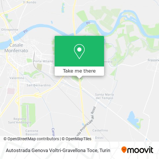 Autostrada Genova Voltri-Gravellona Toce map