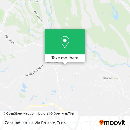 Zona Industriale Via Druento map