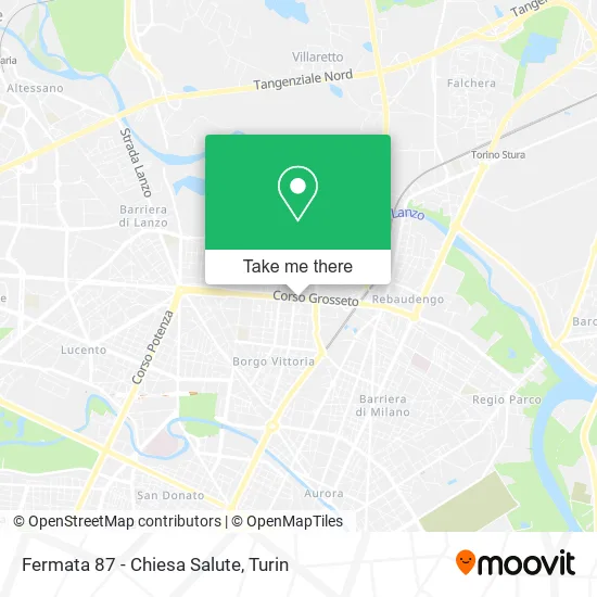 Stop 87 - Salute Church map