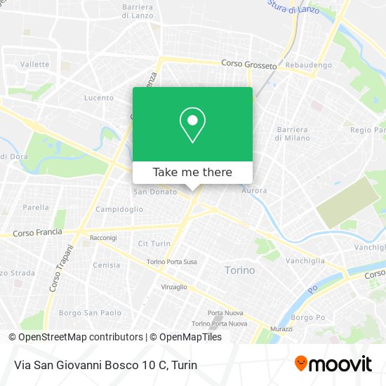 Via San Giovanni Bosco 10 C map