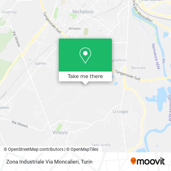 Zona Industriale Via Moncalieri map