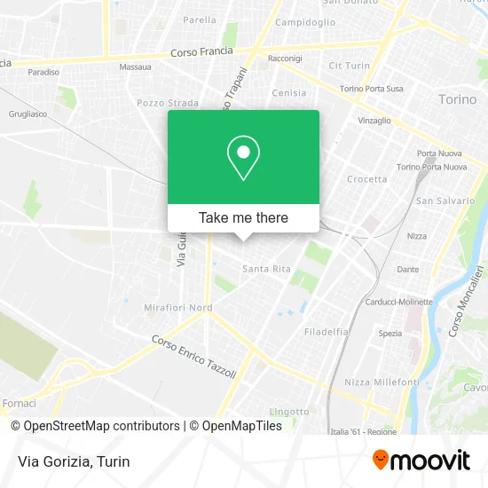 Via Gorizia map