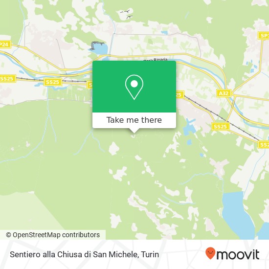 Sentiero alla Chiusa di San Michele map