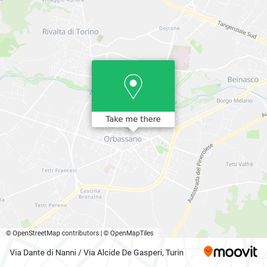 Via Dante di Nanni / Via Alcide De Gasperi map