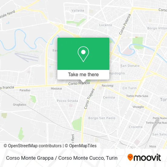 Corso Monte Grappa / Corso Monte Cucco map