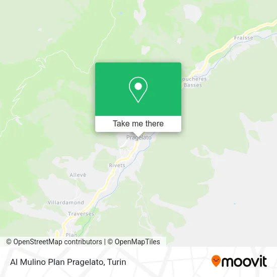Al Mulino Plan Pragelato map