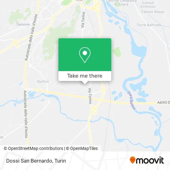 Dossi San Bernardo map