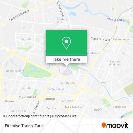 Fitactive Torino map