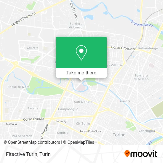 Fitactive Turin map