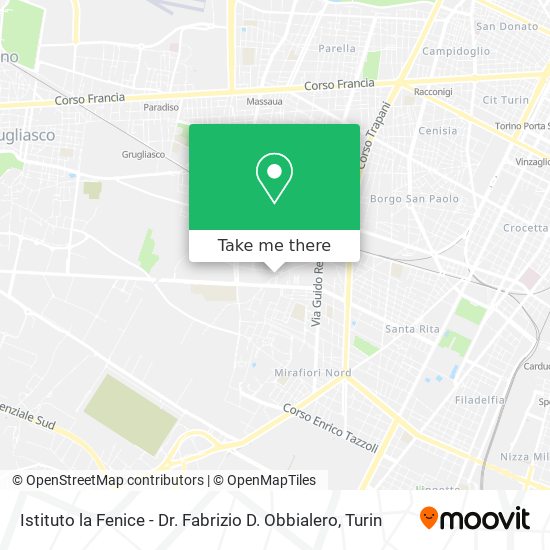 Istituto la Fenice - Dr. Fabrizio D. Obbialero map