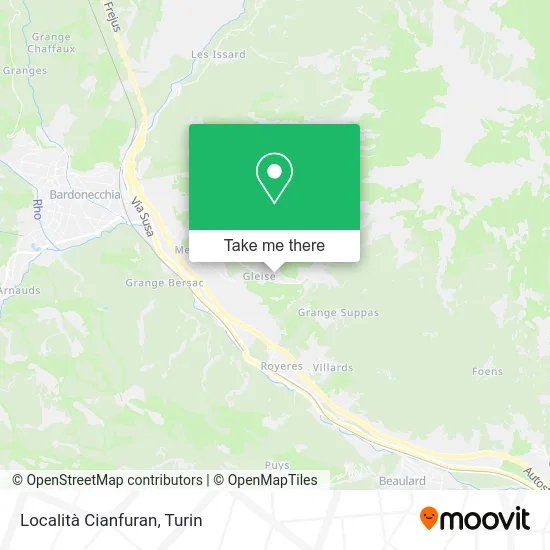 Cianfuran Locality map