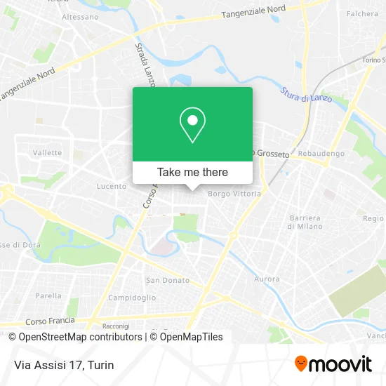 Via Assisi 17 map