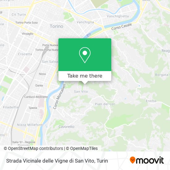 Strada Vicinale delle Vigne di San Vito map
