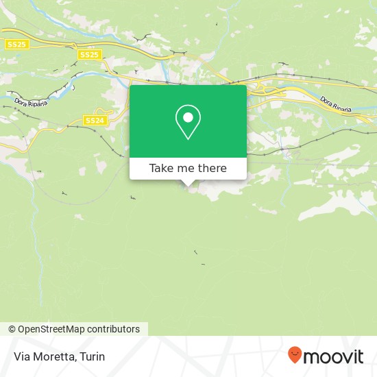 Via Moretta map