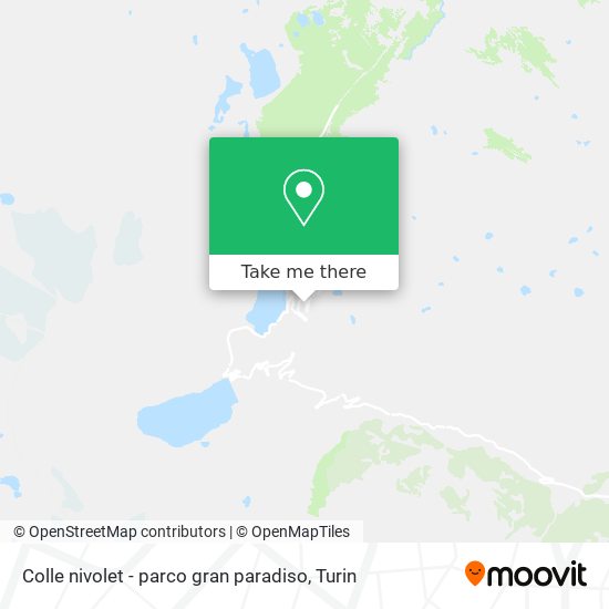 Colle nivolet - parco gran paradiso map
