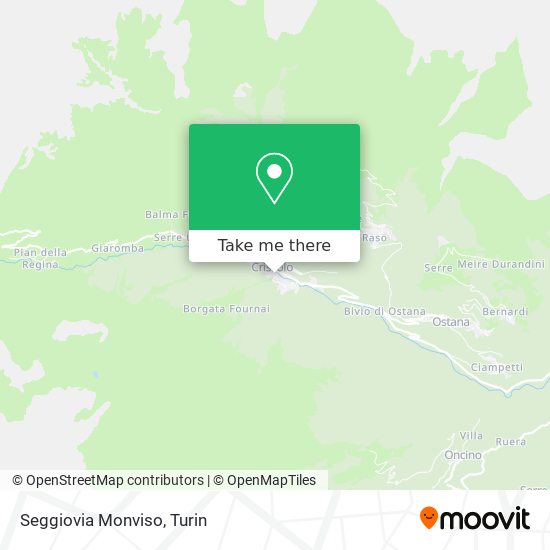 Seggiovia Monviso map