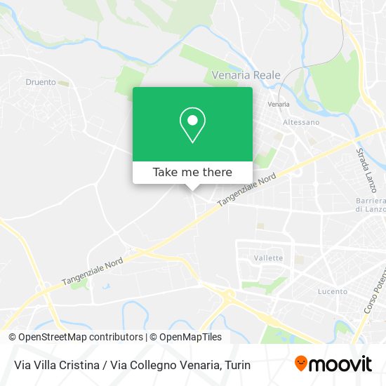 Via Villa Cristina / Via Collegno Venaria map