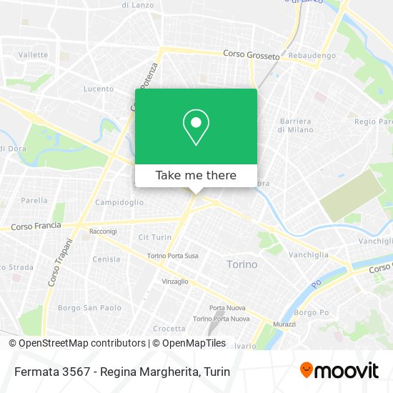 Fermata 3567 - Regina Margherita map