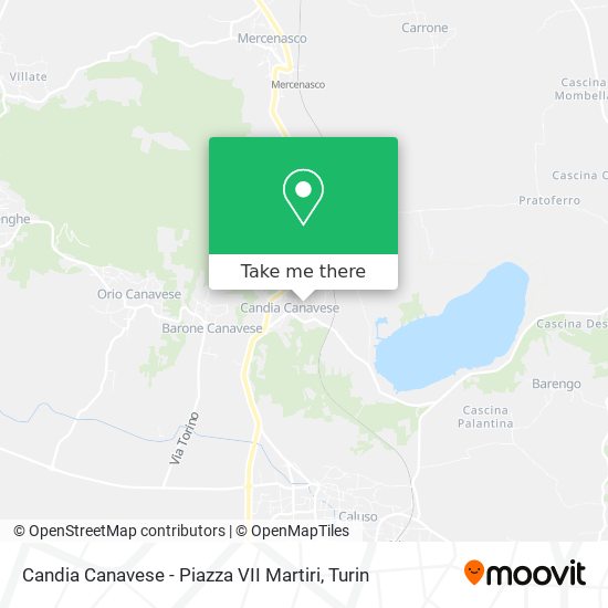 Candia Canavese - Piazza VII Martiri map