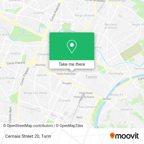 Cernaia Street 20 map