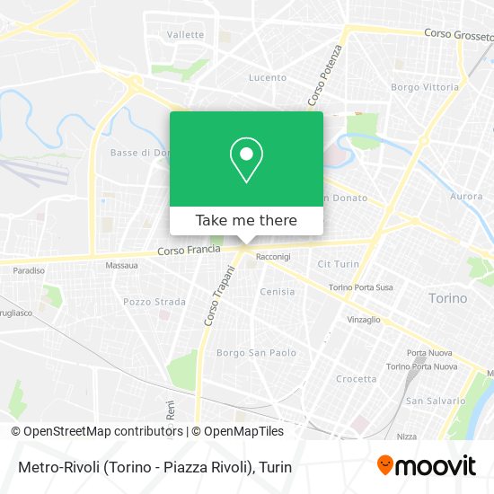 Metro-Rivoli (Torino - Piazza Rivoli) map