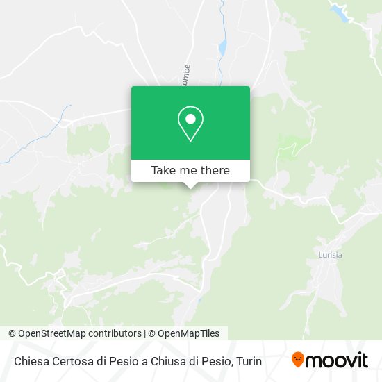 Chiesa Certosa di Pesio a Chiusa di Pesio map