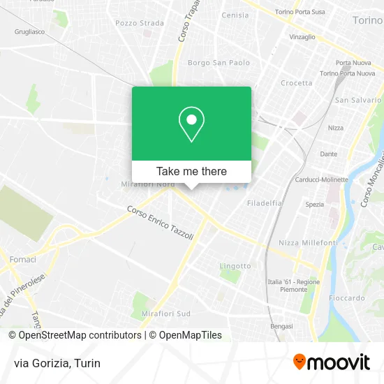 via Gorizia map