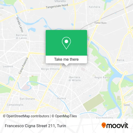 Francesco Cigna Street 211 map