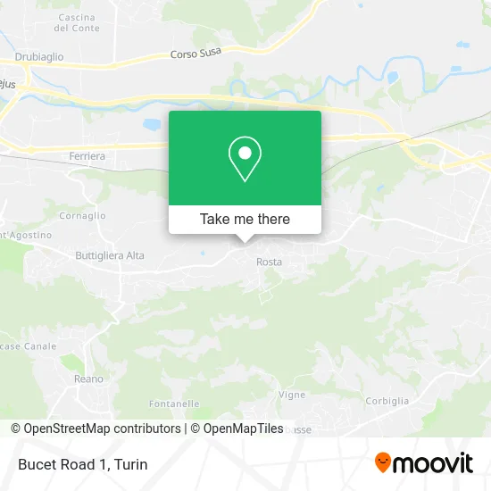 Bucet Road 1 map